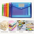 thumbnail image 4 of ZOURIH 3 Pcs Plastic Expanding File Folder,Envelope Folders for Documents,Waterproof Transparent Expandable File Folder,Large Capacity,Fit Letter/A4 Size,Red, 4 of 6