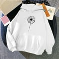 thumbnail image 2 of Aboser Womens Graphic Hoodies with Pocket Trendy Y2k Sweatshirts Casual Long Sleeve Hooded Shirts Lightweight Loose Fit Hoodie Sweatshirt White XL, 2 of 4