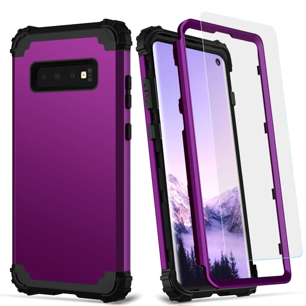 Dteck Galaxy S9 Case with Tempered Glass Screen Protector, Dteck Heavy