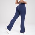 thumbnail image 3 of REALiKUN Flare Leggings for Women with Pockets, High Waisted Wide Leg Crossover Yoga Pants, 3 of 8
