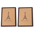 thumbnail image 1 of 2pcs Creative Paris Tower Cover Album Vintage Kraft Photo Album DIY Photo Holder Collection for Graduation Home, 1 of 7