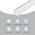 thumbnail image 3 of Uxcell Acrylic Pipe Clear Rigid Round Tube 1.02" x 1.26" for Lamps and Lanterns Water Cooling System, 3 of 6