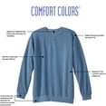 thumbnail image 4 of Y.F.H sunbest Comfort Colors Men's Crewneck Athletic Sweatshirts, Long Sleeve Pullover Tops, Style 1566, 4 of 6