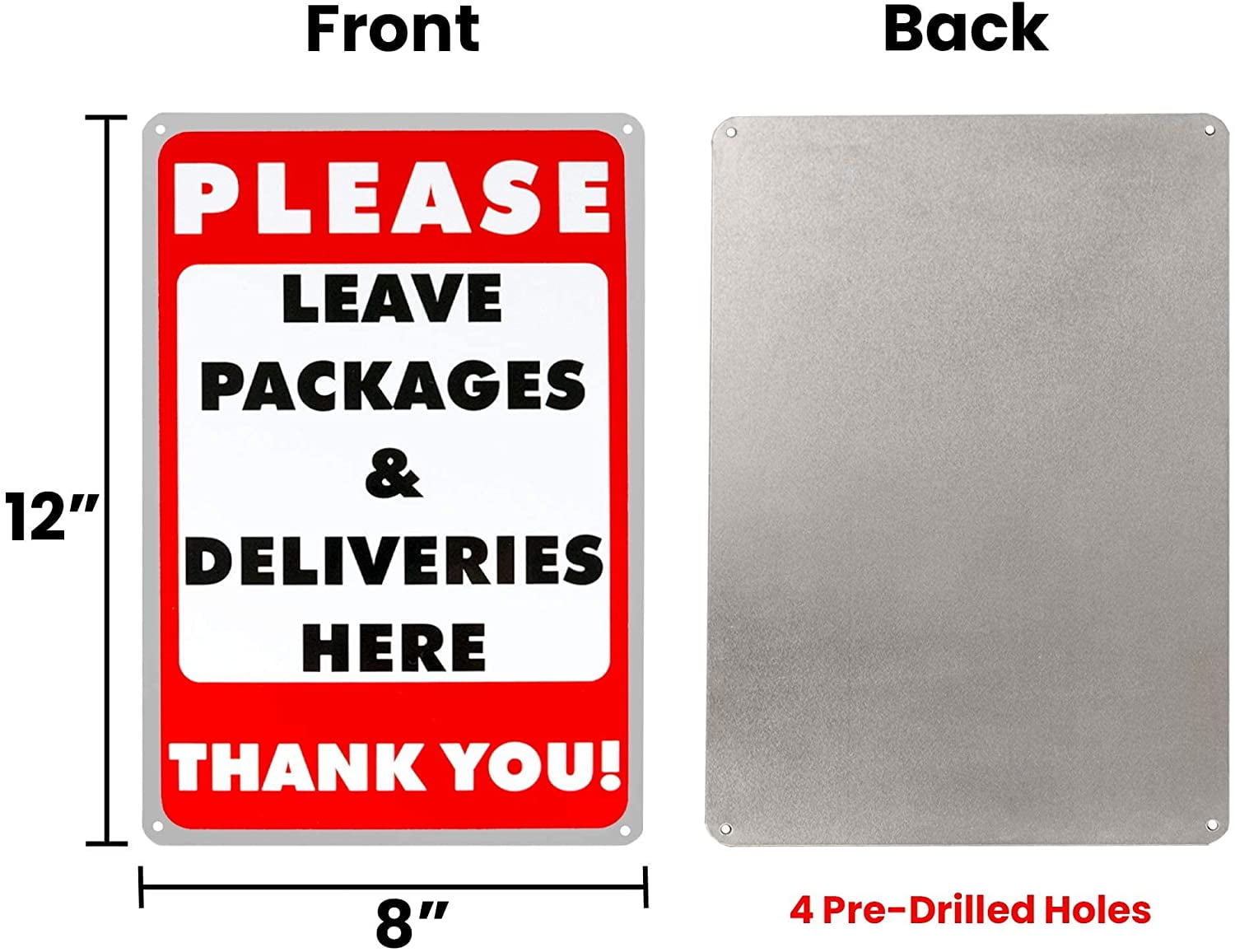DELIVERIES - IF NO ANSWER PLEASE LEAVE PARCELS IN THE PARCEL BOX ≈ SIGN / NOTICE - View #4