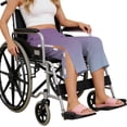 thumbnail image 5 of VV AVEORS Tear Away Capri Sweatpants For Women Breakaway Wide Leg Knee Ankle Replacement Adaptive Pants Purple M, 5 of 5