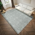 thumbnail image 2 of Safari Grey and Ivory Leopard Animal Print 9' x 12' Non-Skid Area Rug, 2 of 9