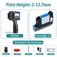 thumbnail image 2 of Loomza Handheld Inkjet Printer with Black Ink, 12.7mm Printing Height, USB Interface, 1 Count, 2 of 5
