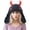 Black, variant on Warm Stretchy Knitted Cap With Devil & Ears Unisex Design For Men Women Kids Winter Outfits