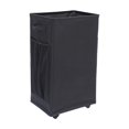 thumbnail image 1 of Cesto de ropa sucia plegable para almacenamiento de esterillas de yoga, 84 L, con asas, cesto de ropa sucia portátil, cesto de almacenamiento de yoga Negro, 1 of 9