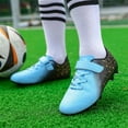thumbnail image 2 of MUXiin Boys Girls Soccer Cleats Firm Ground Youth Football Cleats Lightweight Outdoor Athletic Soccer Shoes for Little Big Kids, 2 of 9