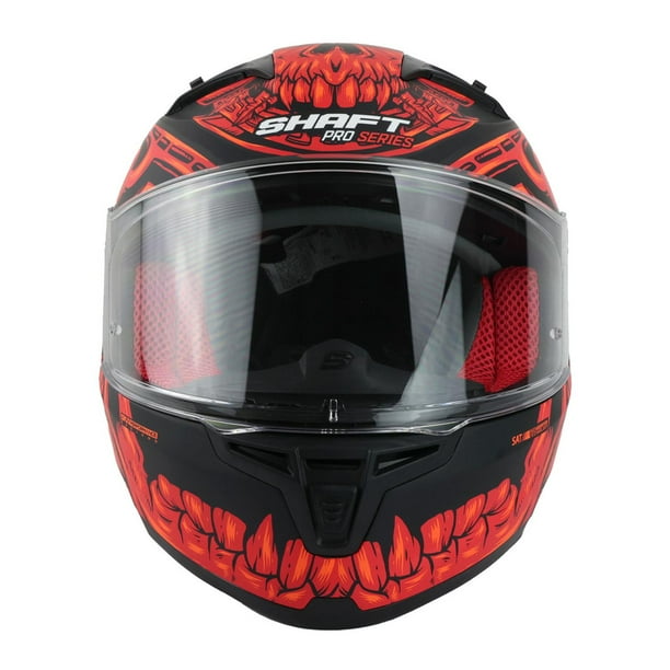 Casco Shaft Sh545 Rojo Negro Mate Azteca Cerrado rojo L Bodega