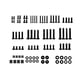 thumbnail image 1 of Kit de tornillos para montaje de TV Accesorio de fijación de montaje para soporte de pared de TV para negro, 1 of 9