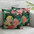thumbnail image 3 of PRATYUS Watercolor Floral Throw Pillow Cover , Blue Daffodils Decor Cushion Cover for Sofa Couch Bed White, 3 of 5