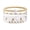 White, variant on 5 Pcs Bohemian Bracelets Polymer Clay Multi-layer Stacking Heart Beads Contrast Color Jewelry for Beach Work Party Vacation