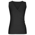 thumbnail image 6 of KyCheLot Womens Sleeveless Shirts Casual Hollow out Wrap V Neck Slim Tank Tops Summer Basic Tee, 6 of 6