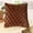 Brown, variant on Solid Red Plush Throw Pillow Cover Diamond Pattern, Soft Sofa Lumbar Cushion Case Fluffy Decorative Pillowcase for Home Bedroom and Couch Chair Decor