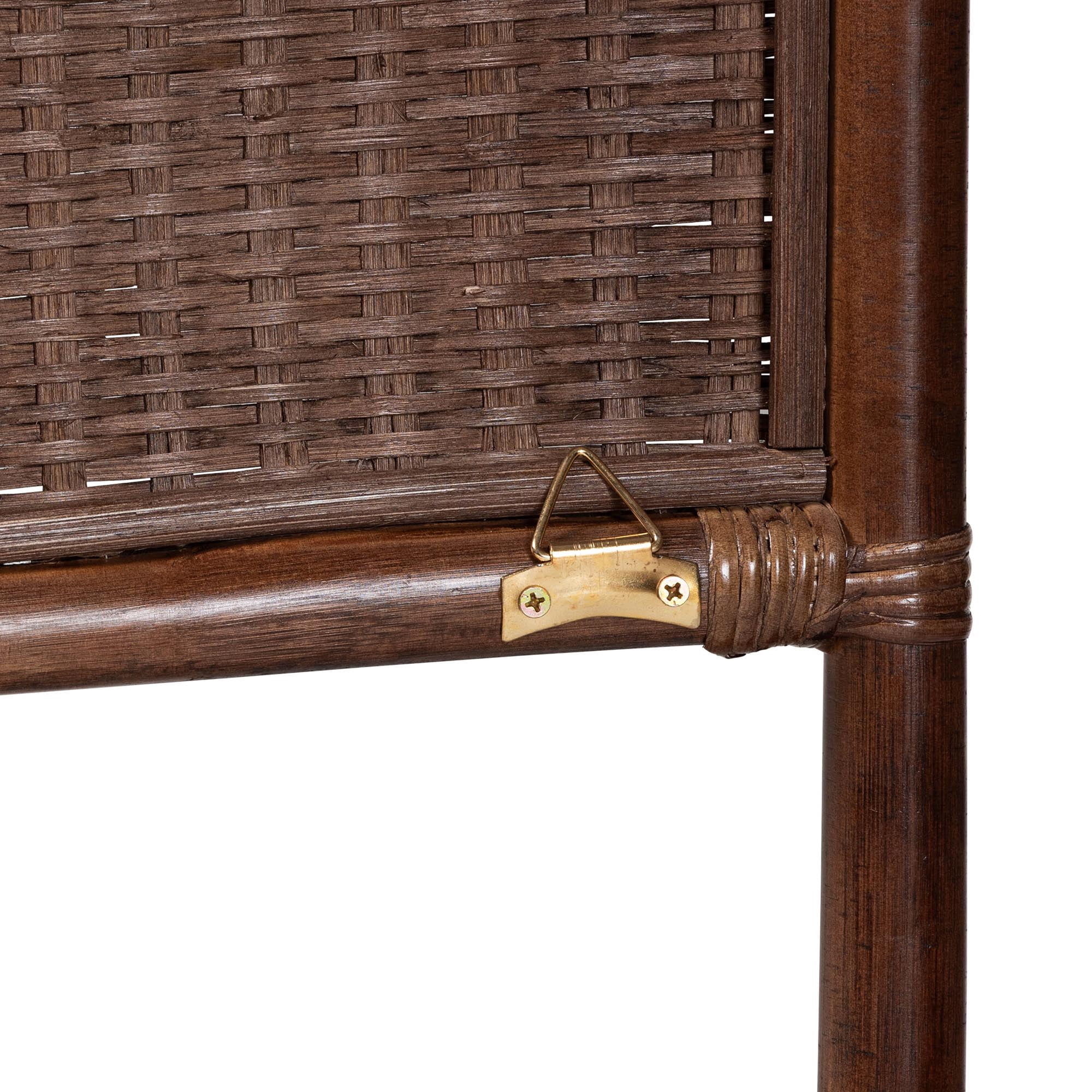 bali & pari Jaelle Boho Standalone Headboard, King, Coffee Bean