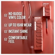 Maybelline Super Stay Vinyl Ink Longwear Liquid Lipstick, Punchy, 0.14 fl oz
