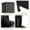 thumbnail image 3 of Decksplore Outdoor Cat House (31"x26.7"19"), 100% Insulated, Weatherproof HDPE Feral Cat Shelter with Raised Floor (Black), 3 of 8