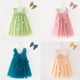 thumbnail image 2 of Niñas lindos vestidos hinchados Alas de mariposa tridimensionales Vestido de hadas Correa de gasa de verano Vestido de princesa Ropa de fiesta de cumpleaños90 (18-24M) Gao Jinjia LED, 2 of 2
