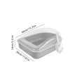 thumbnail image 3 of Uklsqma Semi-Enclosed Cat Litter Box, Spatter-Proof with Odor Control, Blue/Gray, 15.7x11.8x5.5 Inches | Deep Sides, Removable Tray, for Small to Medium Pets, 3 of 6