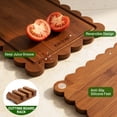 thumbnail image 3 of Kikcoin 4-Piece Bamboo Cutting Board Set with Storage Stand, Deep-Carbonized Wood Chopping Boards for Kitchen, Reversible Charcuterie Serving Tray, 3 of 9