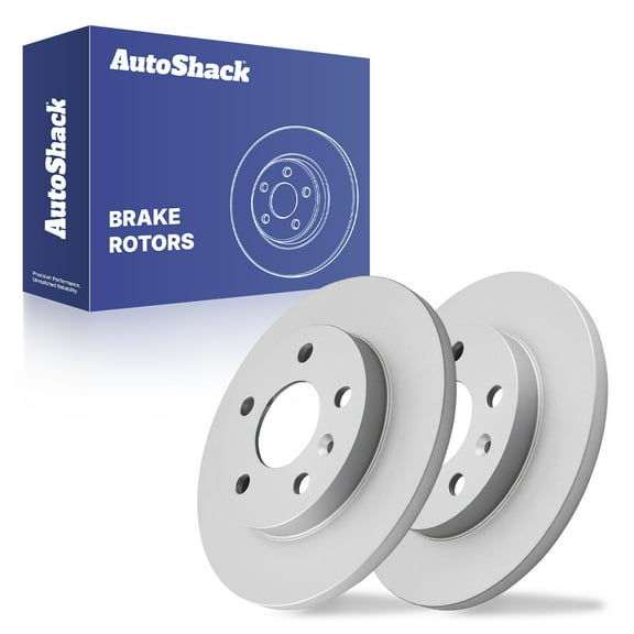 AutoShack 10.63" (269.9 mm) Rear Solid Brake Rotors Coated | Replacement for 2010-2013 Chevrolet Impala 2005-2009 Buick LaCrosse 2014-2016 Chevrolet Impala Limited | 2-PC Set | ArmorStop