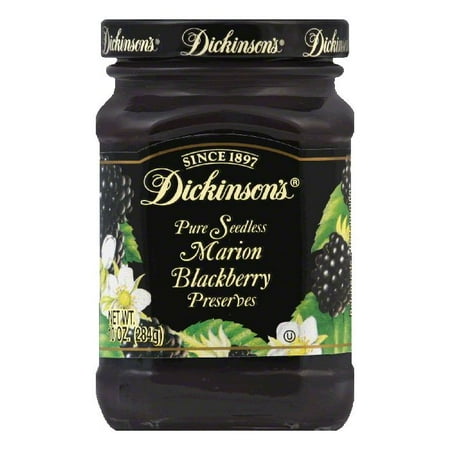 Dickinsons Blackberry Seedless Preserves, 10 OZ (Pack of