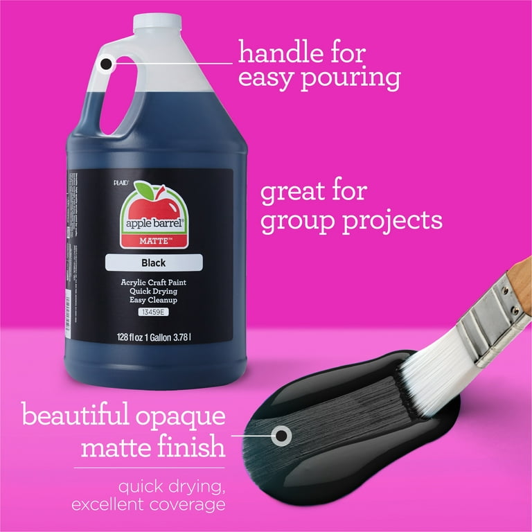 Apple Barrel Acrylic Craft Paint, Matte Finish, Essentials, 2 fl
