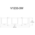 thumbnail image 2 of Dainolite V1233-3W-PC  Vanity, 2 of 3