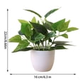 thumbnail image 3 of Fake desk Plant, Fake Plant decor, Artificial Plant, Small Faux Plant, Living Room Plant, Plant decorations, Living Room Table decor, 9 in, Matte Pot, 1 Pc, House decorations, 3 of 4