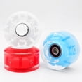 thumbnail image 4 of HEVIRGO 4Pcs Luminous Roller Skating Wheels Flashing Double Row Bearing Skates Accessory,5, 4 of 10