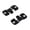 Black, variant on Yammee Picture Flush Mount Brackets for Hanging Headboards Picture Wall Mount Hardware