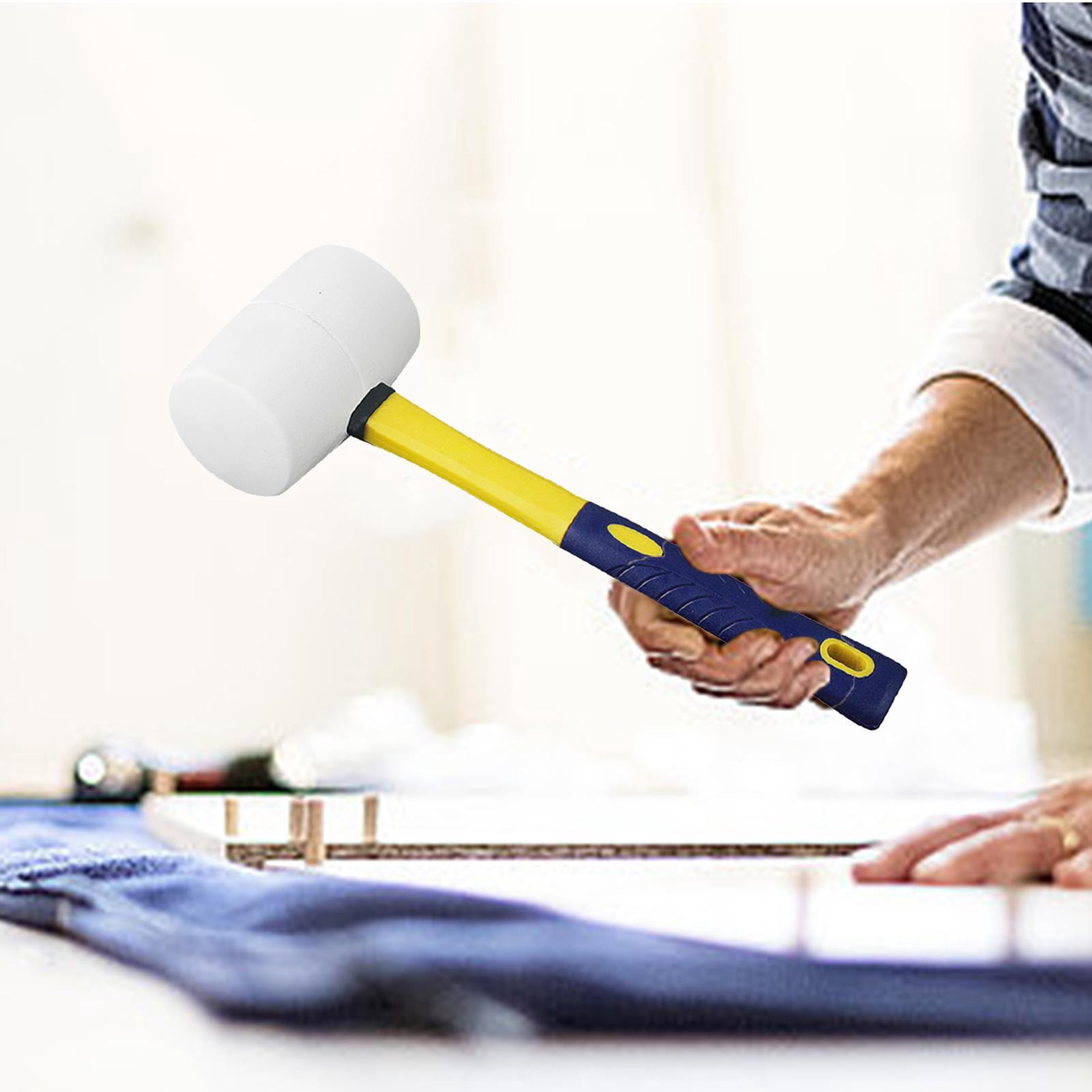 Baoblaze Floor Rubber Hammer Installation Hammer Headset with Grip Handle Soft Hammer for Dia 6.6cm