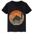 thumbnail image 3 of Ropa infantil con estampado de dibujos animados de camellos, camisetas negras de manga corta de verano para niños, camisetas de algodón personalizadas para niños y niñas, 3 of 5
