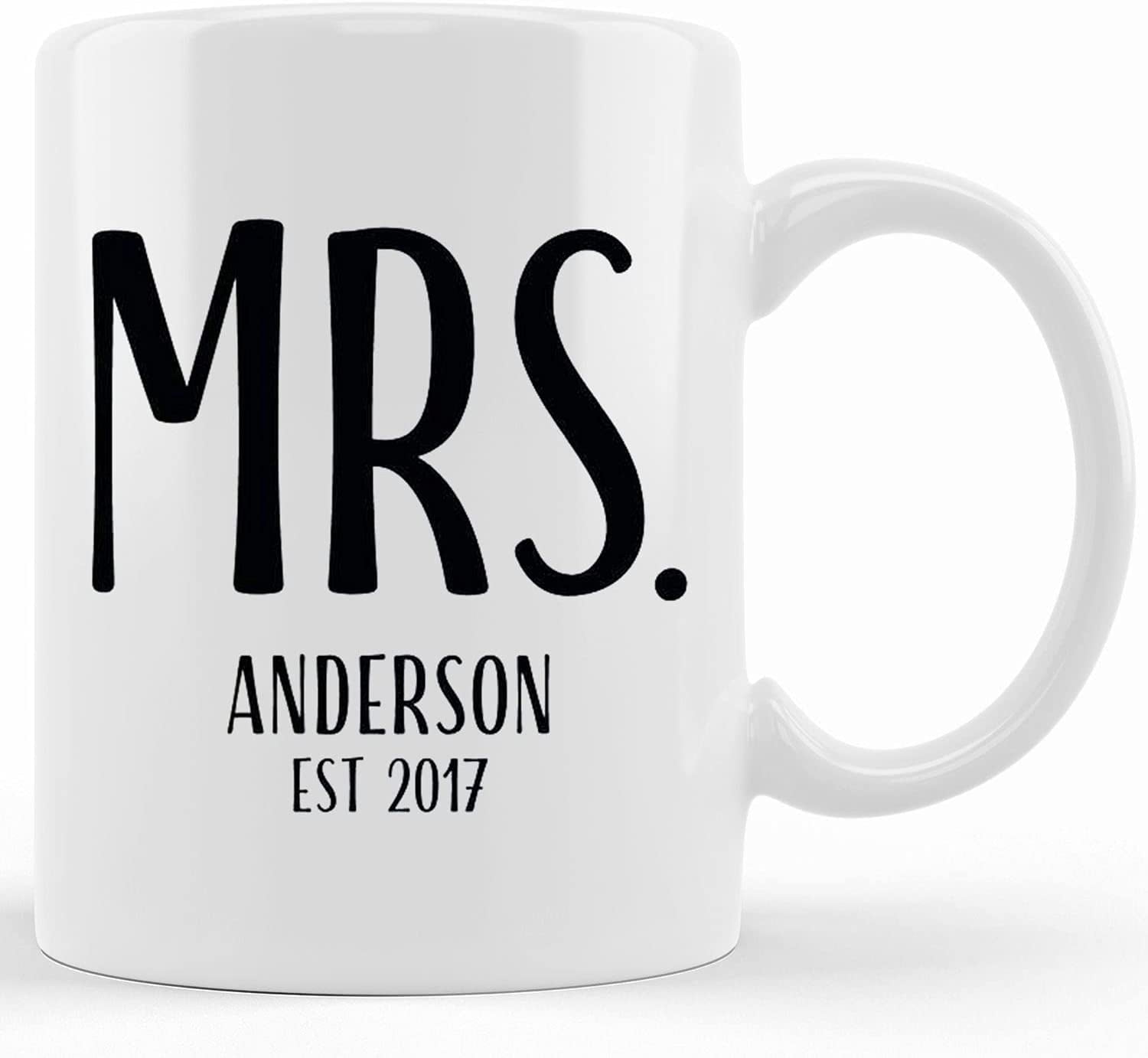 Mr Mrs Mugs, Custom Wedding Gift, Wedding Mugs, Engagement Gift, Bride