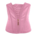 thumbnail image 4 of Xijirk Shapewear for Women,Womens High Waist Shapewear Zipper Bodysuit for Workout Seamless Compression Waist Trainer Corset Girdle for Fitness and Tummy Control,Pink,S, 4 of 5