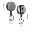 thumbnail image 5 of Heavy Duty Metal Retractable Keychain with Belt Clip, Retraction, 31.5" Steel Cable, Key Chain Retractor, ( 4 Pack), 5 of 5