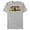 Athletic Heather, variant on Men's Batman Logo Vintage Graphic Tee Silver X Large