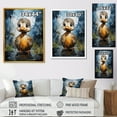 thumbnail image 4 of Designart "Cute Nursery Duck in Blue And Yellow" Animals Framed Wall Art - Traditional Yellow Duck Entryway Framed Wall Art, 4 of 6