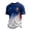White, variant on France 2026 Soccer Cup Fan Jersey for Men, Crewneck Short Sleeve T-Shirt with Rooster & Tricolor Graphic, Lightweight Breathable Athletic Top, 1 PC Blue L