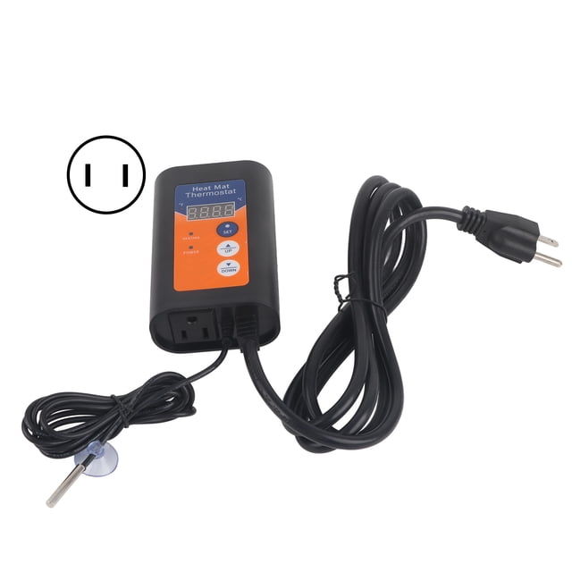 Controlador de temperatura de germinación de semillas, termostato de estera térmica, controlador de temperatura LED, termostato, innovación moderna NikouMX herramienta