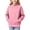 Pink, variant on Hurxie Girls Long Sleeve Shirts Crewneck T-Shirts, Kids Crewneck Sweatshirt for Girls 130