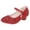 Red, variant on Mary Jane Princess Shoes with Shiny Bow, Glitter Girls Party Shoes, Flower Girl Shoes for Banquets, Birthday Parties, Cosplay Dance Shoes Pink 4 M