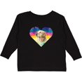 thumbnail image 3 of Inktastic Golden Retriever Dog Retro Girls Long Sleeve Toddler T-Shirt, 3 of 5