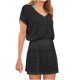 thumbnail image 5 of Vestido Corto de Manga Larga para las Mujeres Vestido de Cuello en V de Estilo Impreso, Poliéster Toda la Temporada, 5 of 6