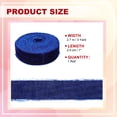 thumbnail image 2 of Uxcell Velvet Ribbon Wide Handmade Frayed Raw Edge Thick Fringe Ribbon Wide Fringe Fabric Ribbons Dark Blue, 2 of 6