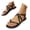 F-Black, variant on LRen Rope Flat Sandals for Women Strappy Lace Up Square Toe Sandals Thong Sandals Comfortable Summer Beach Flip Flops Shoes