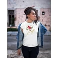 thumbnail image 2 of Red Roses Golden Chain T-Shirt Women -Image by Shutterstock, Female 4X-Large, 2 of 4
