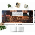 thumbnail image 2 of Anime Shop Desk Mat Retro Art Lofi Aesthetic Large Mouse Pad Extended Gaming Mousepad XL Desk Pad Laptop Keyboard Mouse Mat Deskmat 31.5"x11.8" Cute Office Decor, 2 of 7